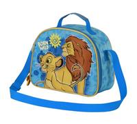 Disney, Bolsa Portamerienda 3D Unisex Kids, Azul El Rey León, One size