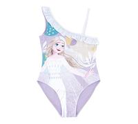 Disney Elsa Bañador para Niña, Bañador de Una Pieza, Diseño Frozen, Bañador de Natación, Regalo para Niñas, Talla 8 Años, Lila