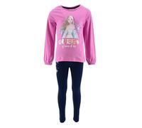 Disney Elsa Chandal para Niñas, Conjunto 2 Piezas de Frozen para Niñas, Traje Deportivo Morado, Sudadera y Leggings, Regalo para Niñas, Talla 8 Años - Morado