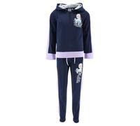 Disney Elsa Chandal para Niñas, Conjunto 2 Piezas para Niñas, Traje Deportivo Azul, Frozen Sudadera con Capucha y Pantalones, Tallas 3 a 8 Años (FR/ES, Edad, 4 años, Regular, Azul)