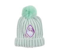 Disney Elsa Gorro para Niña, Gorro Invierno para Niñas, Gorra Set de Frozen, Gorro Pom Pom, Accesorio de Invierno Infantil - Verde