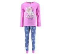 Disney Elsa Pijamas para Niña, Camiseta y Pantalon Largo Conjunto 2 Piezas para Niña, Diseño Frozen Pijama Algodon Suave Morado, Regalo Pijama para Niñas | Talla 8 Años - Morado