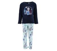 Disney Elsa Pijamas para Niña, Camiseta y Pantalon Largo Conjunto 2 Piezas para Niña, Diseño Reina Elsa Frozen Pijama Polar Suave Azul, Regalo Pijama Niñas | Talla 4 Años - Azul