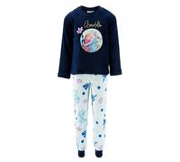 Disney Elsa y Anna Pijamas para Niña, Camiseta y Pantalon Largo Conjunto 2 Piezas para Niña, Diseño Frozen Arendelle Pijama Polar Suave Azul, Regalo Pijama Niñas | Talla 4 Años - Azul