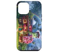 Disney Encanto Casa Madrigal Paisaje Carcasa para iPhone 14 Pro Max