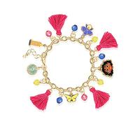Disney Encanto Charm Bracelet - Encanto Bracelet with Mirabel Charm and Tassels - Charm Bracelets for Girls