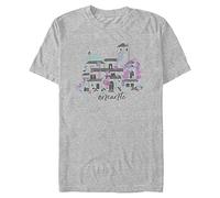 Disney Encanto Home Organic-Camiseta de Manga Corta, Gris, M Unisex Adulto