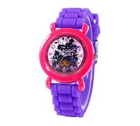 Disney Encanto Mirabel Girls 3-7 con esfera clásica de personajes, regalo para niñas que aman Encanto, cara fácil de leer, bisel rosa y correa de silicona morada. Compra y obtén 1 reloj misterioso