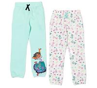 Disney Encanto Mirabel Little Girls Fleece 2 Pack Leggings Green/White 7-8