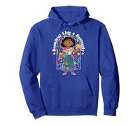 Disney Encanto Mirabel Standing Floral Butterfly Sudadera con Capucha, Unisex para adultos, Azul Real, L