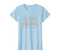 Disney Encanto We Don't Talk About Bruno Floral Camiseta, Mujer, Azul Bebé, S