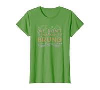 Disney Encanto We Don't Talk About Bruno Floral Camiseta, Mujer, Hierba, XS