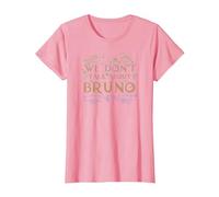 Disney Encanto We Don't Talk About Bruno Floral Camiseta, Mujer, Rosado, XL