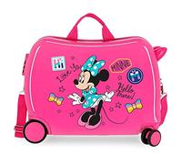 Disney Enjoy Minnie Icon Maleta Infantil Rosa 50x38x20 cms Rígida ABS Cierre combinación 34L 2,3Kgs 4 Ruedas Equipaje de Mano