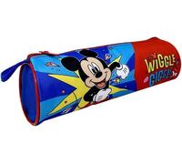 Disney Estuche tubular Tombolino Mickey Mouse The Wiggle Giggle para escuela tamaño 22 x 8 cm, transparente, Estuche con cremallera