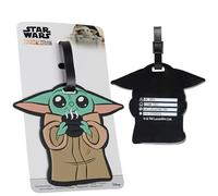 Disney Etiquetas para Maletas - Etiqueta de Identificación de Equipaje para Viajes Accesorios (Verde Baby Yoda)