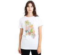 Disney Fairies Tinker Bell and Periwinkle Close To Nature Camiseta de Mujer, Blanco, XXL