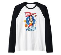Disney FAN-tastic Dad Mickey Mouse Goofy Sports Father's Day Camiseta Manga Raglan