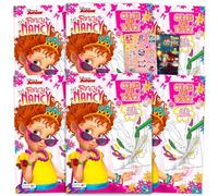 Disney Fancy Nancy - Libros para colorear a granel, paquete de suministros para fiestas con 6 libros de actividades jumbo con páginas de color y rastreo, actividades, más calcomanías | Fancy Nancy