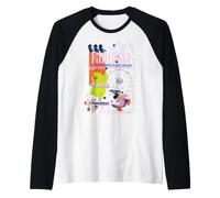 Disney Fantasia Sorcerer's Apprentice Mickey & Hippo Retro Camiseta Manga Raglan