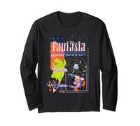 Disney Fantasia Sorcerer's Apprentice Mickey & Hippo Retro Manga Larga