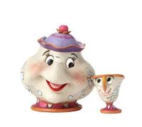 Disney, Figura de Señora Pott y Chip de "La Bella y La Bestia", para coleccionar, Enesco