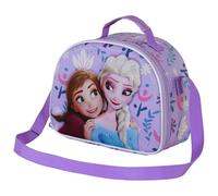 Disney, Bolsa Portamerienda 3D Unisex Kids, Lila Frozen 2, One size