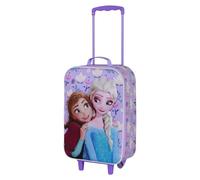 Disney Frozen 2 Beauty-Maleta Trolley Soft 3D, Lila, 17 x 33 x 52 cm, Capacidad 26 L
