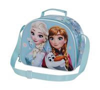 Disney Frozen 2, Bolsa Portamerienda 3D, 25.5 x 20 cm, Azul Happiness