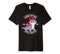 Disney Frozen 2 Bruni the Salamander Light Up the Holidays Premium T-Shirt