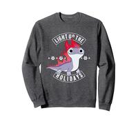 Disney Frozen 2 Bruni the Salamander Light Up the Holidays Sudadera, Unisex para adultos, Jaspeado Oscuro, XXL