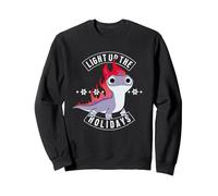 Disney Frozen 2 Bruni the Salamander Light Up the Holidays Sudadera, Unisex para adultos, Negro, XL