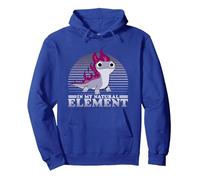 Disney Frozen 2 Bruni The Salamander Striped Element Sudadera con Capucha, Unisex para adultos, Azul Real, XXL