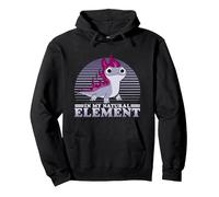 Disney Frozen 2 Bruni The Salamander Striped Element Sudadera con Capucha, Unisex para adultos, Negro, XXL
