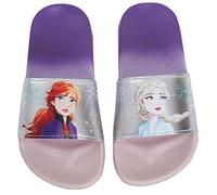 Disney Frozen 2 Chicas Sliders Elsa Anna Gradient Rainbow Sandalias de verano para niños, ligeras e impermeables