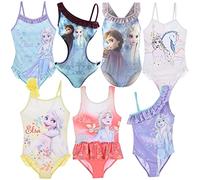 Disney Frozen 2 - Disfraz de 1 Pieza para Playa o Piscina - Niña - Producto Original con Licencia Oficial, 1809 Beige, 6 años