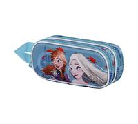 Disney Frozen 2 Enchanted-Estuche Portatodo 3D Doble, Azul, 22 x 9.5 cm