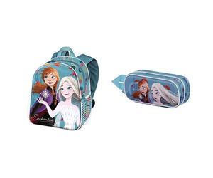 Disney Frozen 2 Enchanted Mochila Basic + Portatodo Doble 3D