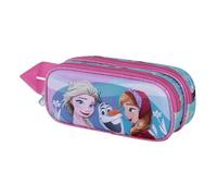 Disney Frozen 2 Family-Estuche Portatodo 3D Doble, Azul, 22 x 10 cm