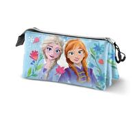 Disney Frozen 2 Heart-Triple - Estuche para lápices, Azul, 23 x 11 cm