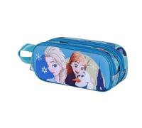 Disney Frozen 2 Lovely-Estuche Portatodo 3D Doble, Turquesa, 22 x 9,5 cm