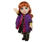 Disney Frozen 2 - Muñeca Anna de Viaje 38 cm con Capa de Viaje Violeta, Botas y un Precioso Peinado - Muñeca con Preciosos Detalles para Niñas con 3 Años +