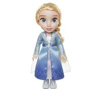 Disney Frozen 2 - Muñeca Elsa de Viaje 35 cm con Capa de Viaje Azul, Botas y un Precioso Peinado - Muñeca con Preciosos Detalles para Niñas con 3 Años +