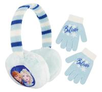 Disney Frozen 2, Plush Earmuffs and Glove Set, Light Blue, Little Girls, Ages 4-7