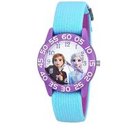 Disney Frozen 2 reloj analógico de cuarzo con correa de nailon, azul, 16 (modelo: WDS000789), Multicolor, Unitalla