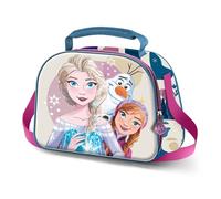 Disney Frozen 2 Snow-Bolsa Portamerienda 3D, Blanco, 25,5 x 20 cm