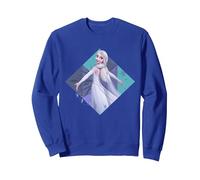 Disney Frozen 2 Snow Queen Elsa Fifth Spirit Snowflake Sudadera, Unisex para adultos, Azul Real, XXL