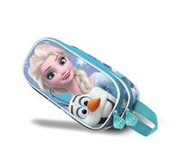 Disney Frozen 2 Sparkle-Estuche Portatodo 3D Doble, Azul, 22 x 10 cm