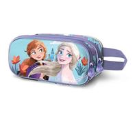 Disney frozen 2 spring-estuche portatodo 3d doble, azul, 22 x 10 cm
