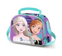 Disney Frozen 2 Truth-Bolsa Portamerienda 3D, Lila, 25,5 x 20 cm